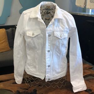 Lucky Brand Classic White Denim Jacket BNWOT
